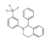 1-phenyl-2-[3-(trifluoromethyl)phenyl]-3,4-dihydro-1H-isoquinoline结构式