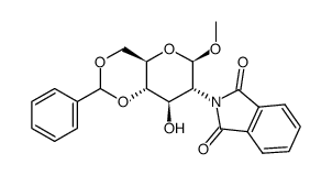 甲基4,6-O-亚苄基-2-脱氧-2-N-邻苯二甲酰亚胺基-β-D-吡喃葡萄糖苷图片
