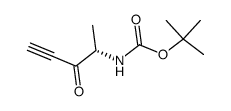 4-(S)-<(tert-butoxycarbonyl)amino>-1-pentyn-3-one Structure