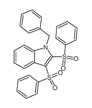 1-Benzyl-2,3-bis-phenylsulfonylindole结构式