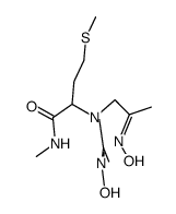 N,N-bis(1-propan-2-onyl oxime)-L-methionine N'-methylamide结构式