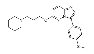 3-(4-methylsulfanyl-phenyl)-6-(3-piperidin-1-yl-propoxy)-imidazo[1,2-b]pyridazine Structure