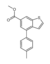 methyl 4-(4-methylphenyl)benzothiophene-6-carboxylate Structure