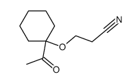 3-(1-acetyl-cyclohexyloxy)-propionitrile结构式