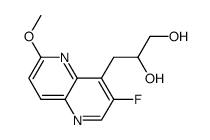 3-(3-fluoro-6-methoxy-1,5-naphthyridin-4-yl)propane-1,2-diol结构式