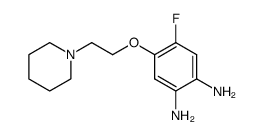 4-fluoro-5-(2-piperidin-1-ylethoxy)benzene-1,2-diamine Structure