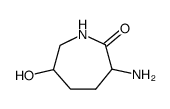 3-amino-6-hydroxy-azepan-2-one Structure