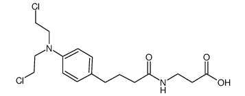 3-(4-{4-[bis(2-chloroethyl)amino]phenyl}butanoylamino)propionic acid结构式