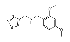 1-(2,4-dimethoxyphenyl)-N-(1,2,3-thiadiazol-4-ylmethyl)methanamine结构式