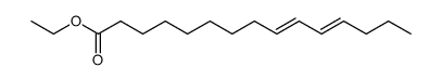 (9E,11E)-Pentadeca-9,11-dienoic acid ethyl ester Structure