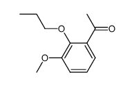 2-n-Propoxy-3-methoxyacetophenon结构式