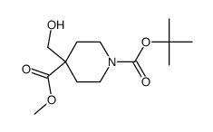 4-Hydroxymethyl-Piperidine-1,4-Dicarboxylic Acid 1-Tert-Butyl Ester 4-Methyl Ester Structure