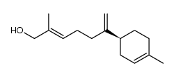 2-methyl-6-((S)-4-methyl-cyclohex-3-enyl)-hepta-2t,6-dien-1-ol Structure