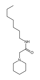 N-heptyl-2-piperidin-1-ylacetamide Structure