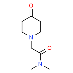 N,N-dimethyl-2-(4-oxopiperidin-1-yl)acetamide Structure