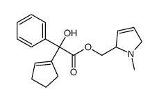 (1-methyl-2,5-dihydropyrrol-2-yl)methyl 2-(cyclopenten-1-yl)-2-hydroxy-2-phenylacetate结构式