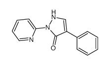 4-phenyl-2-pyridin-2-yl-1H-pyrazol-3-one结构式