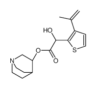 1-azabicyclo[2.2.2]octan-3-yl 2-hydroxy-2-(3-prop-1-en-2-ylthiophen-2-yl)acetate Structure