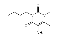 5-amino-3-butyl-1,6-dimethyl-1H-pyrimidine-2,4-dione Structure