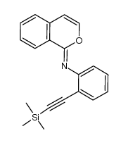 (Z)-N-(1H-isochromen-1-ylidene)-2-((trimethylsilyl)ethynyl)aniline结构式