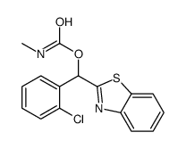 [1,3-benzothiazol-2-yl-(2-chlorophenyl)methyl] N-methylcarbamate Structure
