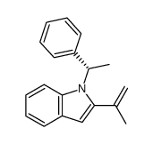 (S)-2-(1-methylethenyl)-1-(1-phenylethyl)indole结构式