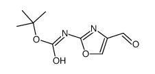 tert-butyl N-(4-formyl-1,3-oxazol-2-yl)carbamate结构式