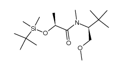 (S)-2-((tert-butyldimethylsilyl)oxy)-N-((S)-1-methoxy-3,3-dimethylbutan-2-yl)-N-methylpropanamide Structure