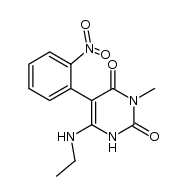 6-Ethylamino-3-methyl-5-(2-nitrophenyl)uracil结构式