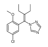 1-[1-(5-chloro-2-methoxyphenyl)-2-ethylbut-1-enyl]-1,2,4-triazole Structure