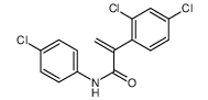 N-(4-chlorophenyl)-2-(2,4-dichlorophenyl)prop-2-enamide Structure