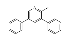2-methyl-3,5-diphenyl pyridine结构式