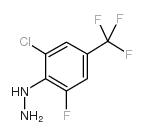 (2-CHLORO-6-FLUORO-4-(TRIFLUOROMETHYL)PHENYL)HYDRAZINE structure