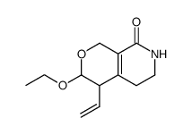 3-ethoxy-4-vinyl-1,3,4,5,6,7-hexahydro-pyrano[3,4-c]pyridin-8-one结构式