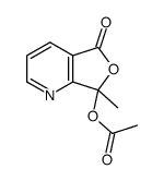 (7-methyl-5-oxofuro[3,4-b]pyridin-7-yl) acetate Structure