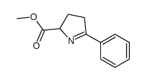 5-苯基-3,4-二氢-2H-吡咯-2-羧酸甲酯结构式