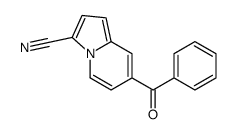 7-benzoylindolizine-3-carbonitrile Structure