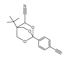 1-tert-butyl-4-(4-ethynylphenyl)-3,5,8-trioxabicyclo[2.2.2]octane-2-carbonitrile Structure