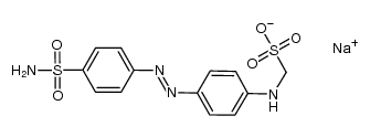 sodium (4-((4-sulfamoylphenyl)diazenyl)phenylamino)methanesulfonate Structure