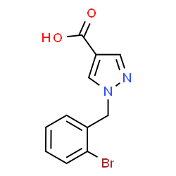 1-(2-Bromobenzyl)-1H-pyrazole-4-carboxylic acid结构式