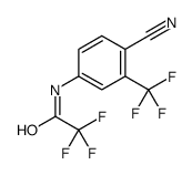 N-(4-氰基-3-(三氟甲基)苯基)-2,2,2-三氟乙酰胺结构式