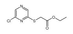 ethyl 2-[(6-chloropyrazin-2-yl)sulfanyl]acetate结构式