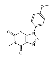 3-(4-methoxyphenyl)-4,6-dimethyl-3H-[1,2,3]triazolo[4,5-d]pyrimidine-5,7(4H,6H)-dione结构式