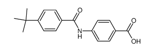 N-(4-carboxyphenyl)-4-(1,1-dimethylethyl)-benzamide Structure