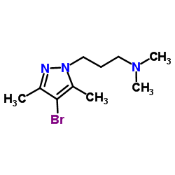 3-(4-Bromo-3,5-dimethyl-1H-pyrazol-1-yl)-N,N-dimethyl-1-propanamine Structure