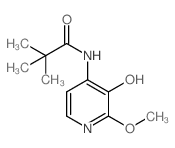 N-(3-hydroxy-2-methoxypyridin-4-yl)pivalamide structure