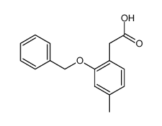 (4-methyl-2-(phenylmethoxy)phenyl)acetic acid Structure