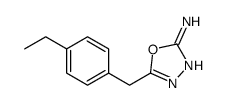 5-[(4-ethylphenyl)methyl]-1,3,4-oxadiazol-2-amine structure