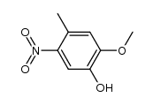 2-Methoxy-4-methyl-5-nitro-phenol Structure