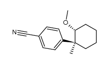 trans-2-(4-cyanophenyl)-2-methyl-1-methoxycyclohexane Structure